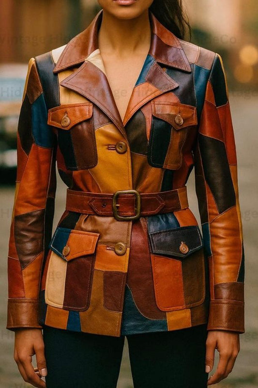 Ladies Leather Fashion coat