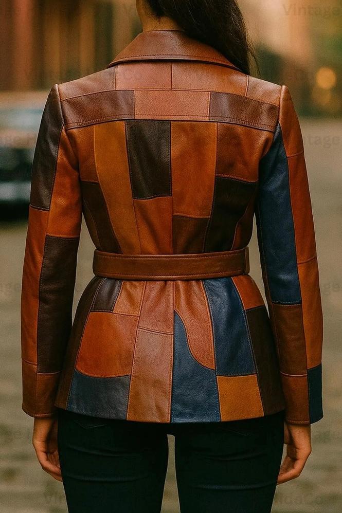 Ladies Leather Fashion coat