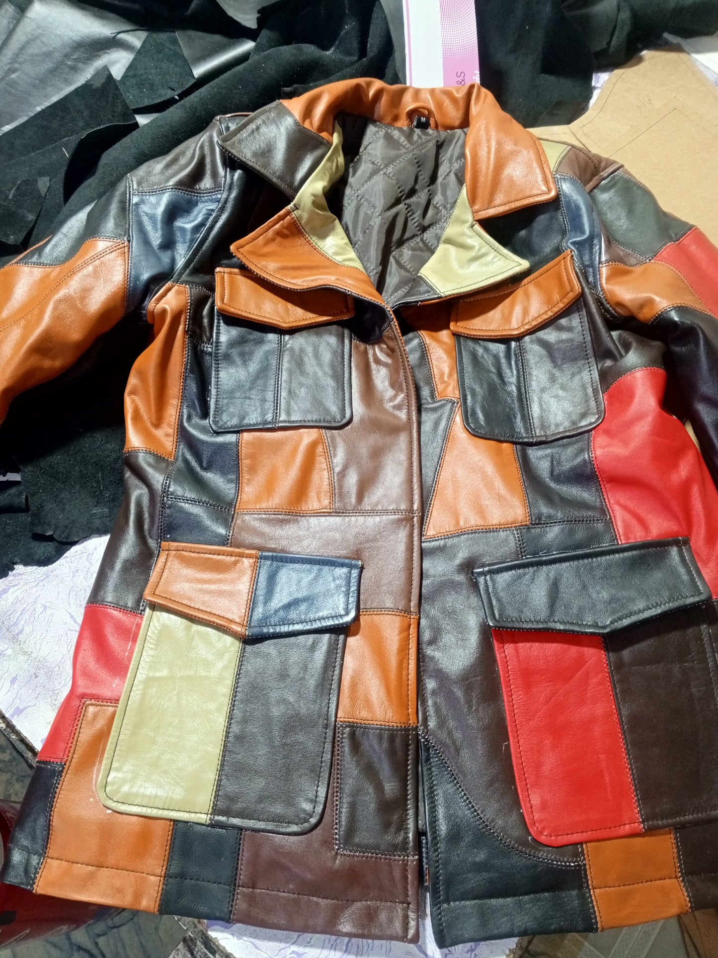 Ladies Leather Fashion coat